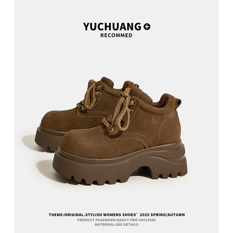 Женские ботинки мартин на толстой подошве, новые осенние короткие ботинки на небольшой платформе, универсальные повседневные ботинки в стиле милитари