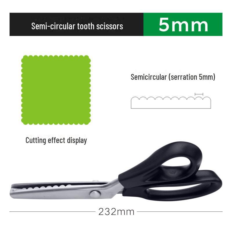 Ножницы для кружева из нержавеющей стали с зубцами и волнистым краем для пошива