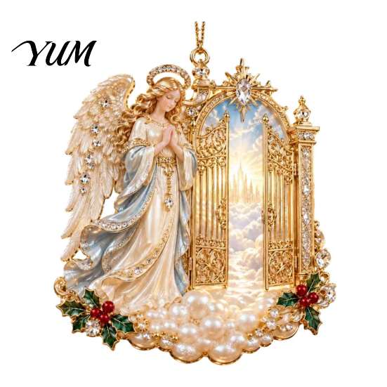 Home Party Wall Hanging Acrylic Christmas Tree Pendant, Decorative Ornament, Exquisite Xmas Pendant Decorations for Garden Fireplace Holiday Supplies