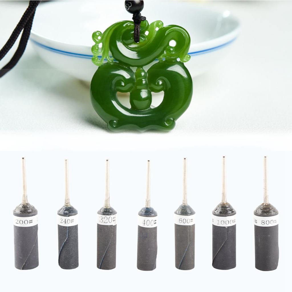 7 шт. цилиндрическая наждачная бумага стержень электрическая полировальная шлифовальная головка для изготовления ювелирных изделий