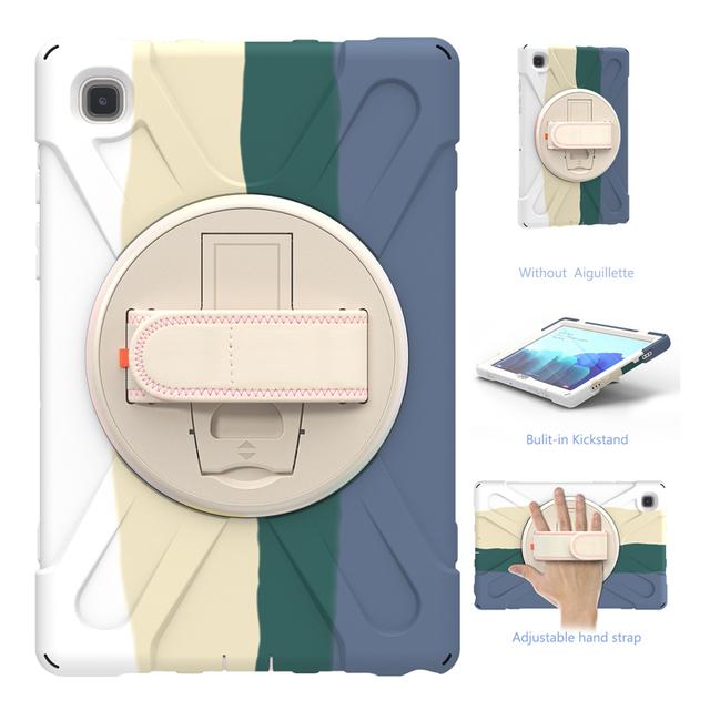 Силиконовый защитный чехол для Samsung Galaxy Tab A T290 A7 10,4 T500 T505, чехол-держатель, ремешок на руку, вращение на 360 градусов, чехол для планшета