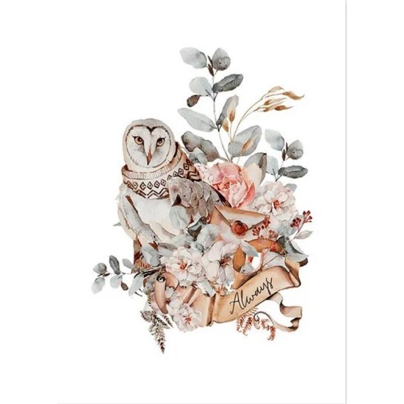 Classic Movie Wizard Owl Magic Books Posters Broom Potter Alphabet Canvas Painting Prints Wall Picture Kids Room Home Decor Gift