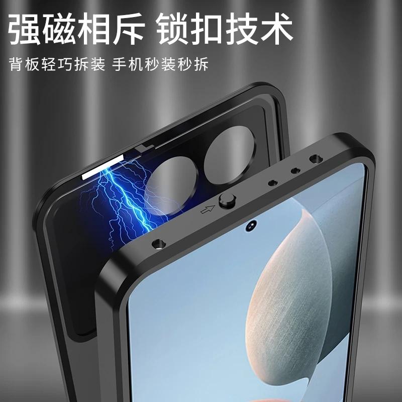 Металлический защитный чехол с защитой линз для POCO X6Pro X7 Pro Прозрачный закаленный стеклянный ударопрочный чехол-бампер для POCO F7 Ultra
