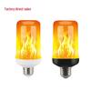 In-Stock LED Flame Bulb with Gravity Sensor - E27 Base, 4 Modes, Yellow Light Effect Torch