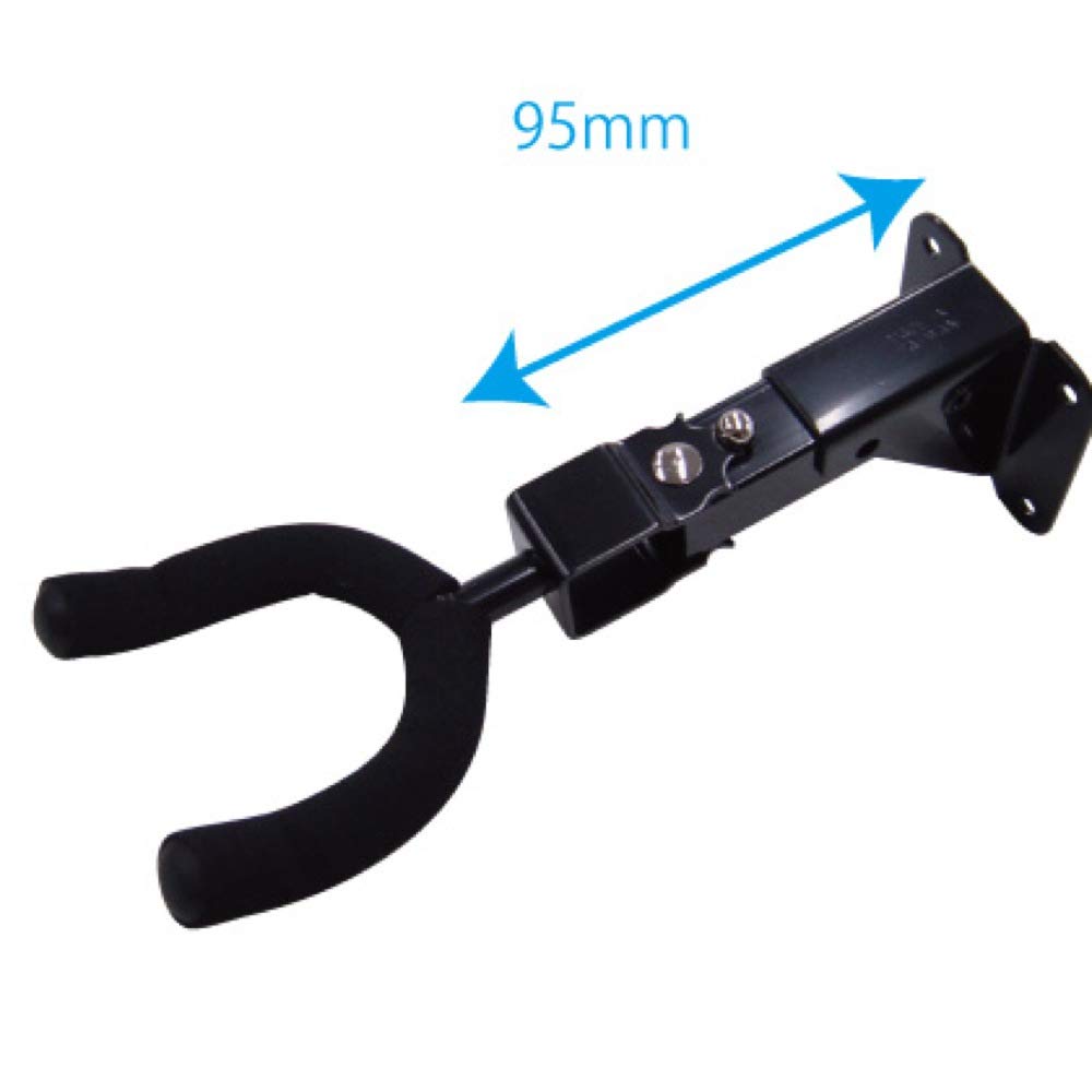 Подвеска для укулеле Kiktani, короткая, длина грифа 95 мм, с установочным винтом, черная UKH-240S