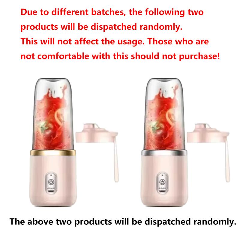 Портативная USB мини-соковыжималка-стакан, ручной дорожный блендер, дизайн с одной или двумя чашками для удобного использования с бутылками для воды