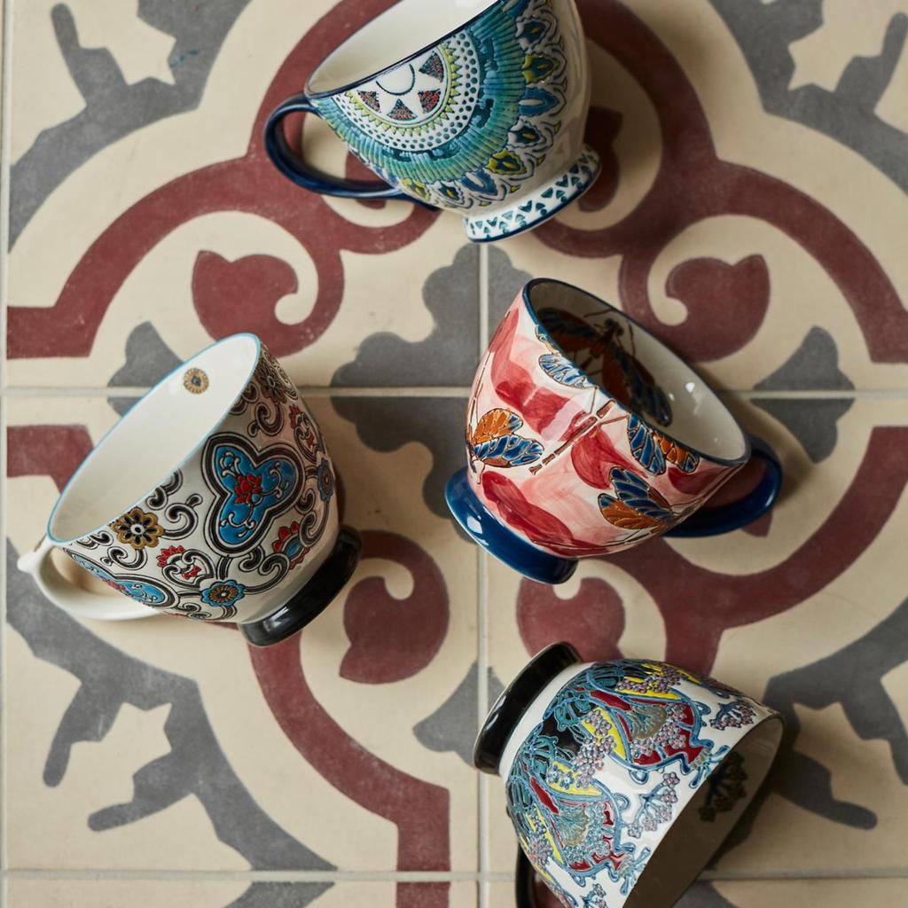 Stoneware Mug - Hand Painted Andalusia DUKA