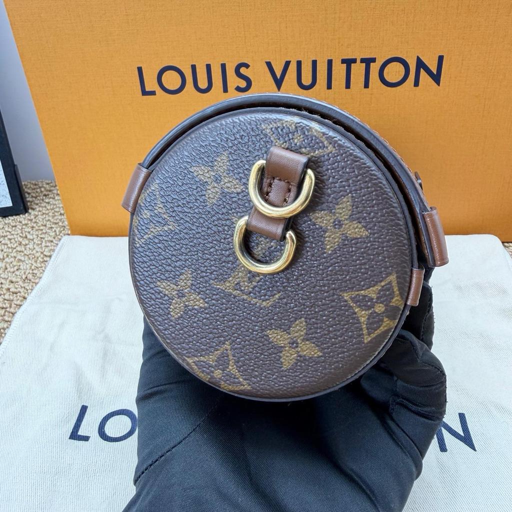 [Pre-Owned] Papillon Trunk Monogram Chain S-Lock Closure Coated Canvas With Leather Trim Shoulder Bag - Excellent #1NXJG26