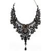 Готическое викторианское кружевное колье-чокер сексуальное полое черное кружевное ожерелье стимпанк косплей