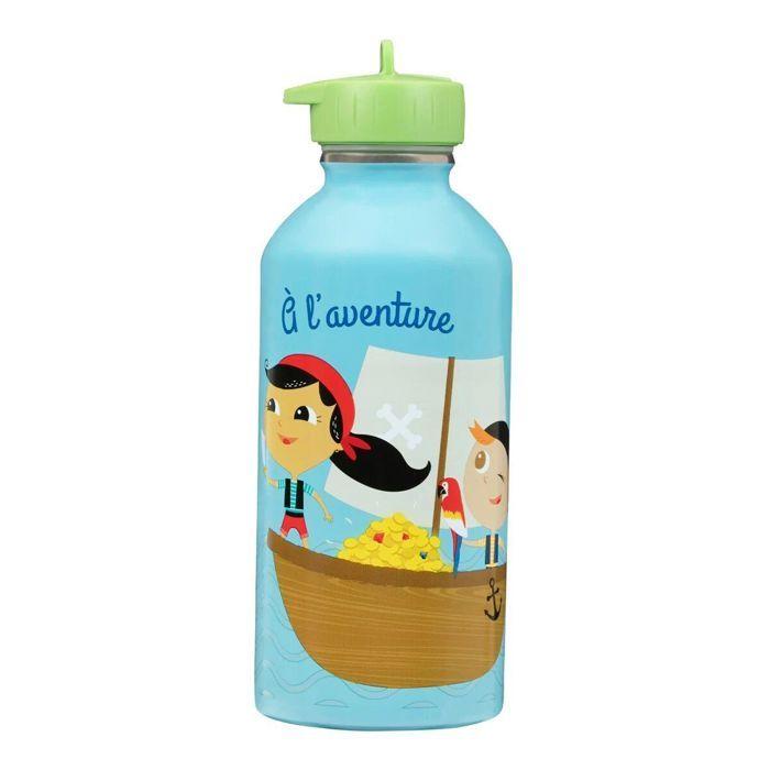Gourde Enfant - Draeger Paris - Pirates - Acier inoxydable - 300 ml - Multicolore