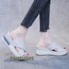 Fashion Fashion New Summer Women Sandals Open Toe Plus Size Outdoor Slippers Wedge Buckle Casual Woman's Orthopedic Sandal Footwear 2024