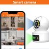 Indoor WiFi Security Camera With 2 Lens, 1080P, Colorful Night, Motion Detection, Two Way Talk, for Home Safety