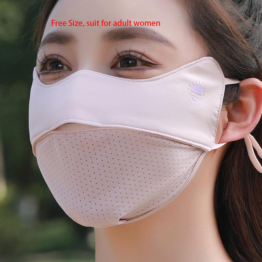 Breathable Ice Silk Mask Washable Riding Face Mask  Protect The Corners of The Eyes