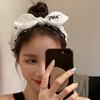 Головной убор в корейском стиле для девочек с широкими ушами и бантом, тканевая повязка на голову, женская повязка для волос