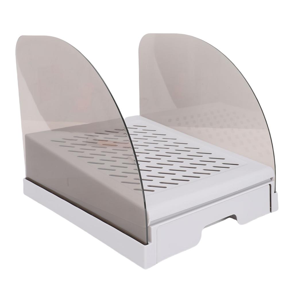 Cat Litter Ramp with Drawer Baffles Height Elevated Litter Box Step Stool Anti Tracking Easy To Clean