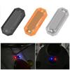 1pcs Solar Powered Car Alarm Light Anti-theft LED Flashing Light Automotive Simulated Alarm Caution Lamp Decoration Light