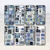 Ретро Штамп Чехол для телефона Samsung S25,S24,S21,S22,S23,S30,Ultra,S20,Plus,Fe,Мягкий силиконовый черный чехол