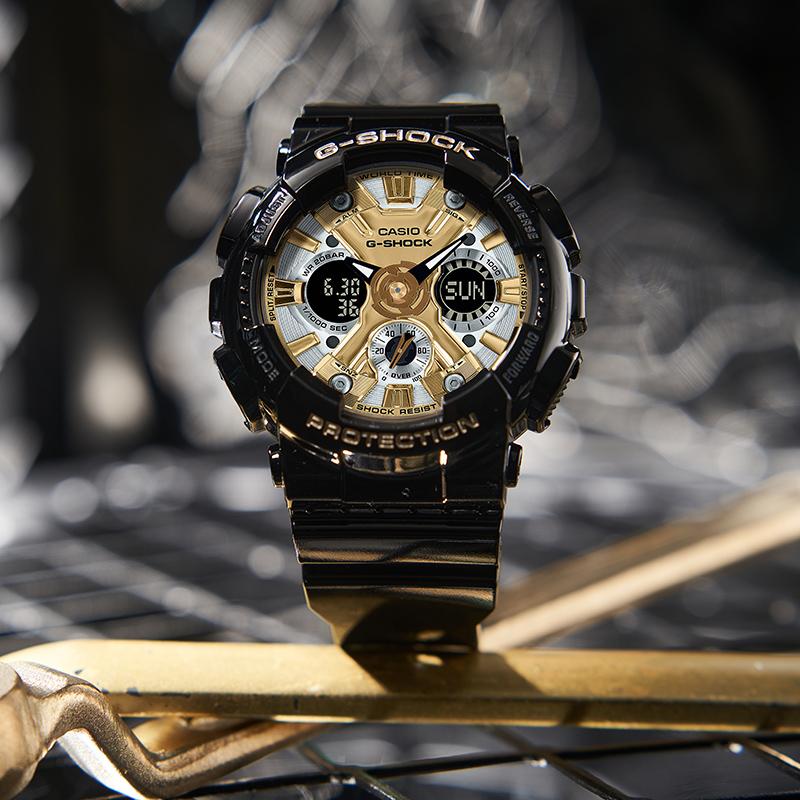 Casio Limited Gift Box Fashionable Waterproof, Shockproof and Antimagnetic Sports Watch Quartz Movement Resin Strap Japanese and GMA-S120GB-1APR