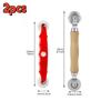 2Pcs Metal / Nylon Screen Rolling Tool,for Double Window Installation Hand Spline Roller Household Durable Screen Door Windows