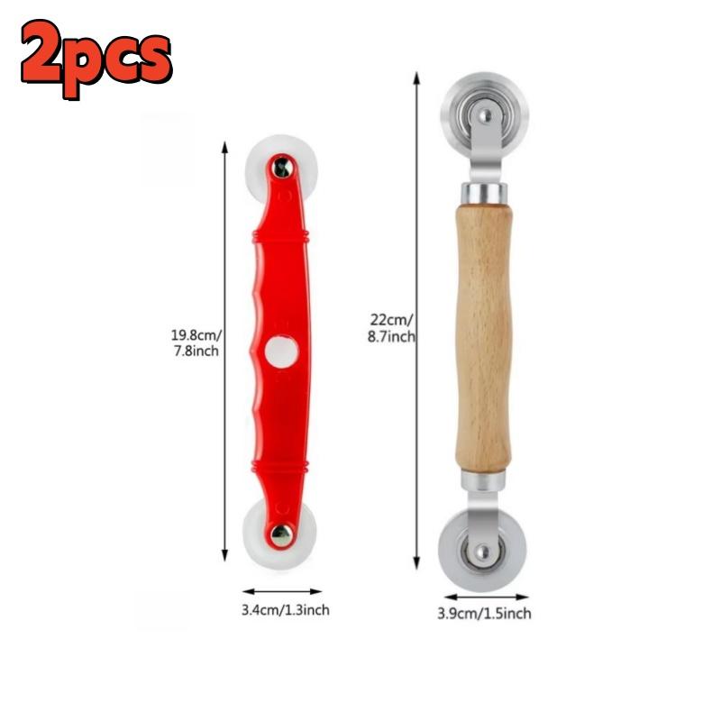 2Pcs Metal / Nylon Screen Rolling Tool,for Double Window Installation Hand Spline Roller Household Durable Screen Door Windows