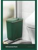 Large Capacity Wall-Mounted Trash Can with Lid for Bathroom, Kitchen, Bedroom, and Living Room