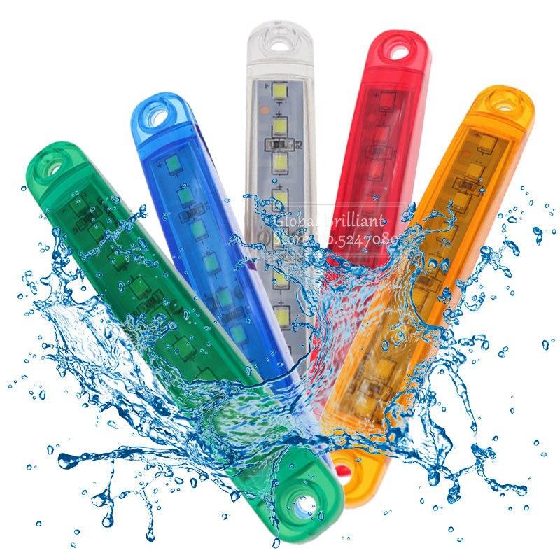 2x 9 светодиодов Белый + Янтарный + Красный + Зеленый + Синий 24 В Водонепроницаемые фонари Боковые габаритные фонари Задний указатель Стояночные огни Автобус/грузовик/прицеп/грузовик