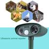 Ultrasonic Repellent Outdoor Solar Powered Animal Repeller Deterrent Scarer Pest Control