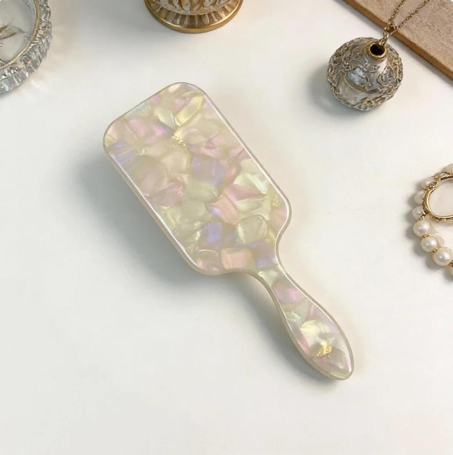 Высококачественный гребень для волос из черепахового ацетата - с воздушной подушкой, милый дизайн, идеально подходит для девочек