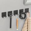 Настенный держатель без проколов - зарядное устройство для мобильного телефона и полка для хранения банных полотенец/халатов, универсальный крючок для стены