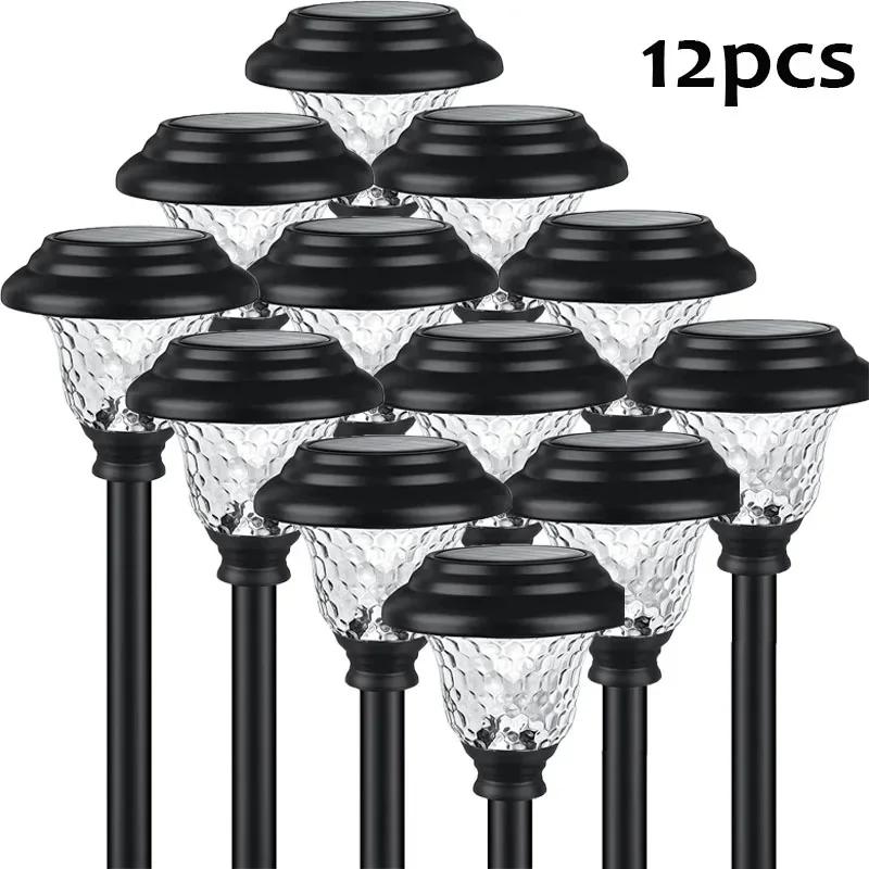 Solar Pathway Lights Bright Solar Lights Outdoor Waterproof IP65 LED Solar Garden Lights Yard, Path, Landscape Driveway