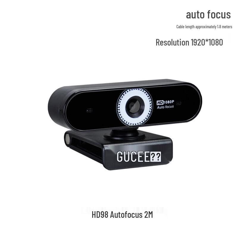 GUCEE HD98 1080P Auto-Focus Webcam with Mic