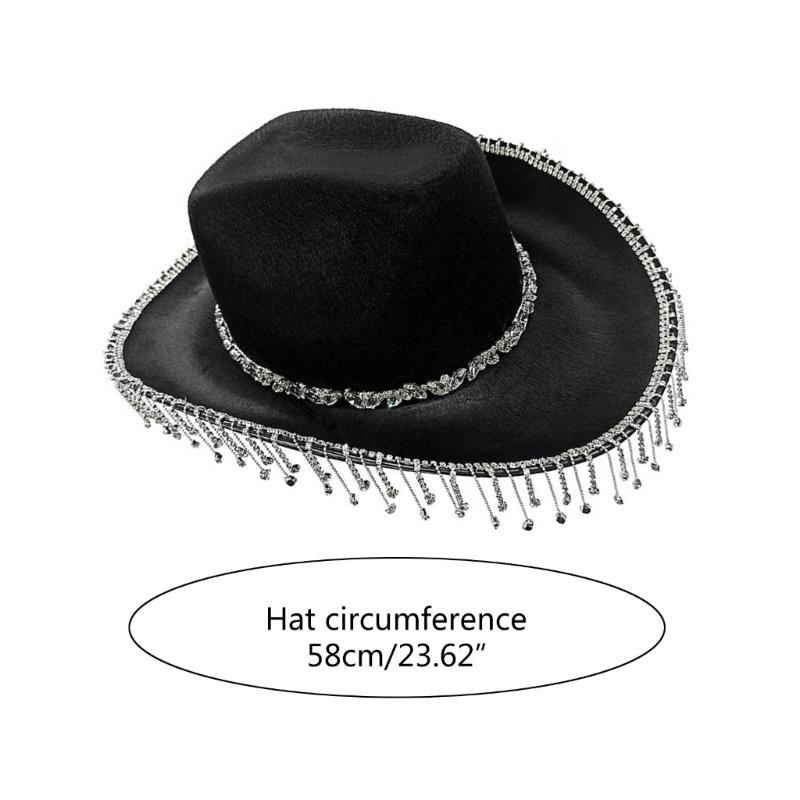 Западная ковбойская шляпа Очки для девичника Ковбойский платок Костюмный набор Женский головной убор Наряд для ночного клуба Хэллоуин