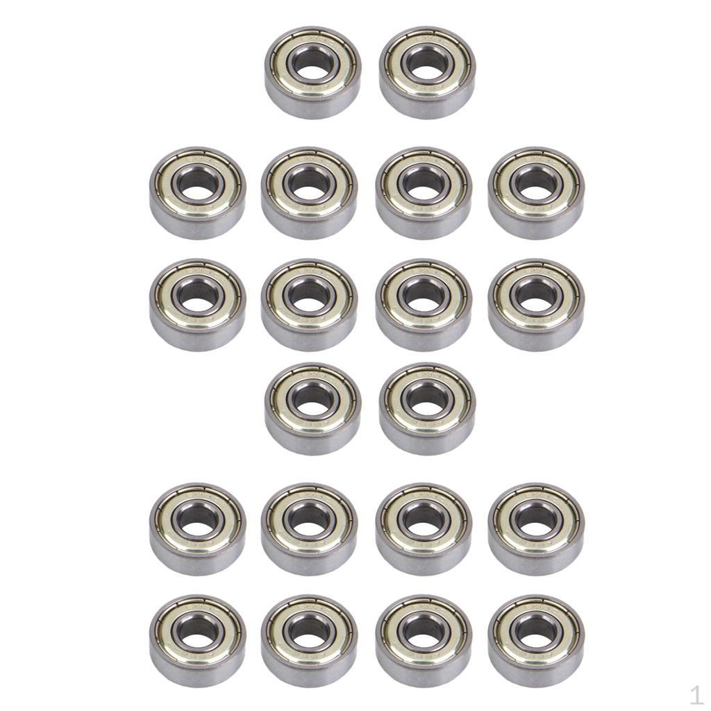 20 Pcs Inline & Roller Skate Wheel Center Bearings 608 Zz (ABEC-7), Skating Scooters