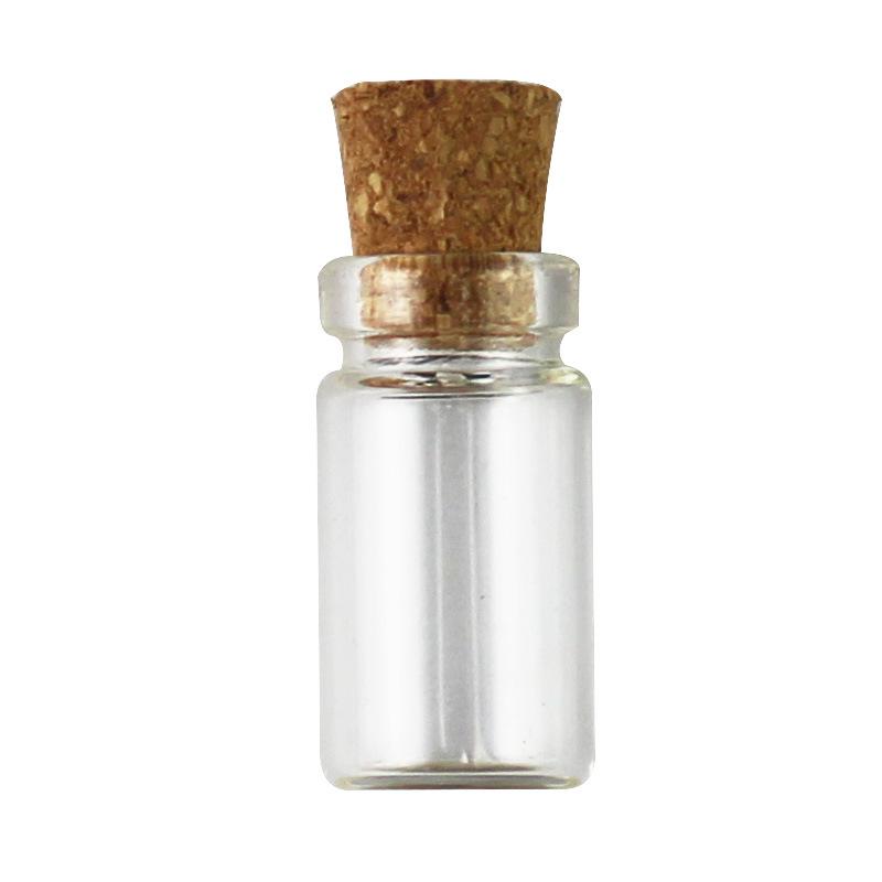 Adorable Mini Glass Wish Bottles with Cork Lids and Plastic Stoppers for DIY Projects
