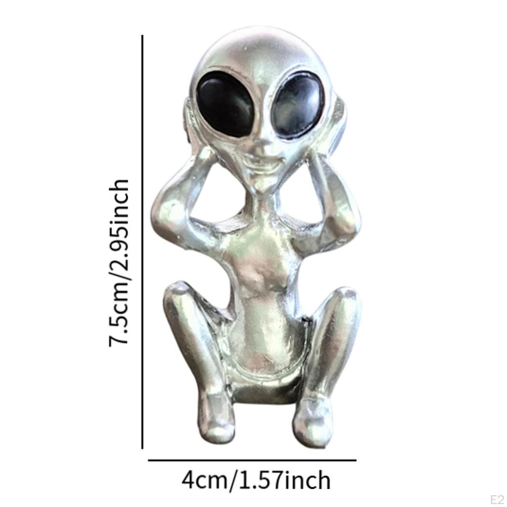 Фигурка инопланетянина Настольный декор Маленькая скульптура для центрального элемента гостиной
