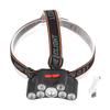 LED Headlamp 7 Lamp Beads High Brightness 4 Mode Waterproof USB Charging Head Band Light for