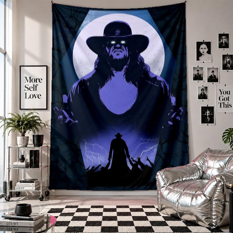 Wall TapestryThe Undertaker Art Hanging Cloth Decorative Background Cover for Room Decoration