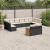 Garden Furniture Set - vidaXL - 11 Pcs - Wicker - Removable Cushions - Modular Design