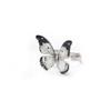 Vintage Realistic Butterfly Ring Shiny Opening Ring Stackable Dreamlike Butterfly Ring  Decoration