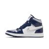 Air Jordan 1 High Golf 'Midnight Navy' (Unisex) White / Midnight Navy / Wolf Grey / Metallic Silver Vintage Basketball Shoes DQ0660 100
