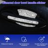 Mandark 8PCS Bling Car Door Handle Protector, Crystal Rhinestone Vehicle Door Bowl Protective Sticker, Glitter Anti-Scratch Auto Decor Decals