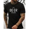 Beer O'Clock T-Shirt,Soft Breathable & Fade-Resistant, Classic Fit for Daily Casual Wear