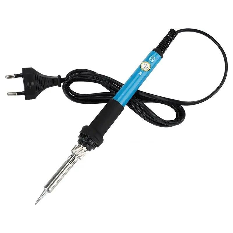 Электрический паяльник мощностью 60 Вт с регулируемой температурой, сварочная паяльная станция, паяльник с нагревательной ручкой, электрический паяльник для ремонта