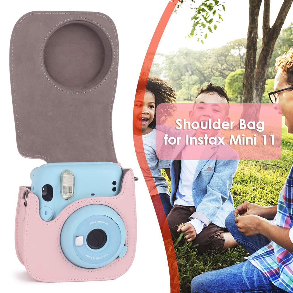 Чехол из искусственной кожи с регулируемым плечевым ремнем для Instax Mini 11 Аксессуары
