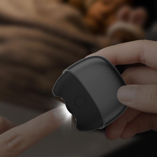 Electric Nail Trimmer Polisher Portable Automatic Nail Clipper with LED Light Kids Adults Seniors