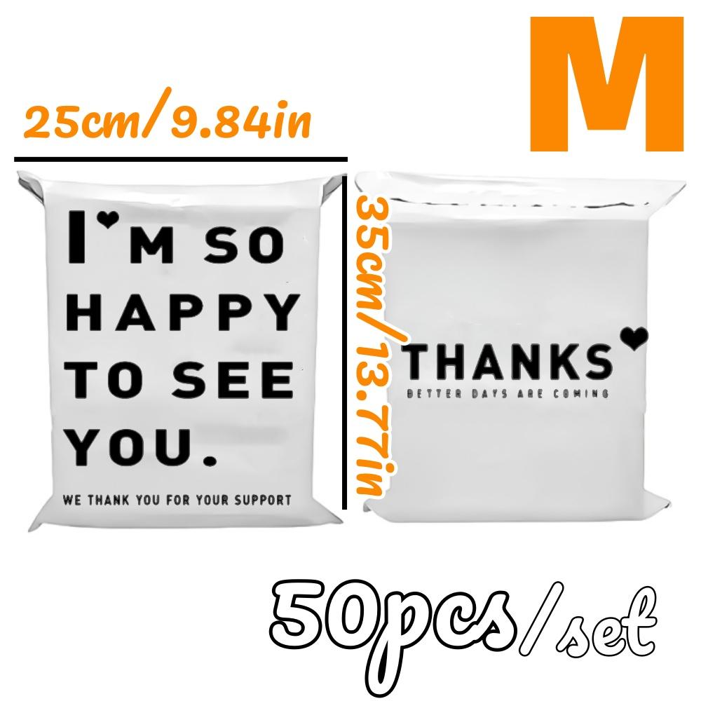 Розовый упаковочный пакет 100 шт. Толстый курьерский пакет Водонепроницаемый прочный пакет для покупок Для одежды Логистика Подарочная упаковка Почтовый конверт