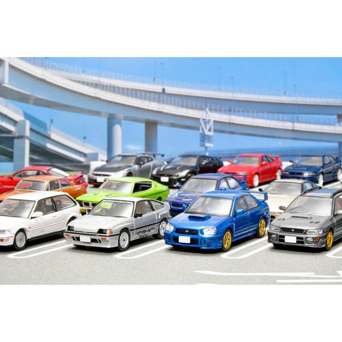 TOMYTEC Tomica Limited Vintage 1/64 12a Daikoku Parking Area Set (with Nissan Silvia Qs Aero 95) Rubber Mat, ABS/Acrylic Accessories, & Diec