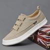 Модная мужская повседневная обувь Тканевая шнуровка Плоская обувь Осень 2025 Новые мужские кроссовки Роскошный дизайн Холщовая обувь для мужчин Zapatillas Hombre