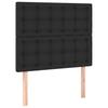 vidaXL Kopfteil Schwarz 100x5x118/128 cm Kunstleder