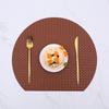 PU leather placemat cloth pattern Western food mat Home hotel square dining table mat Heat insulation mat Woven pattern